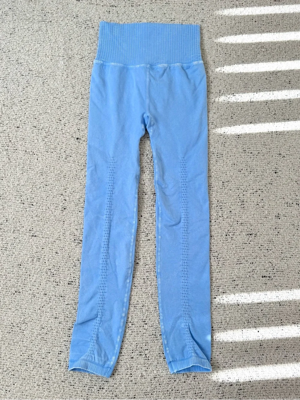 Free People High-Waist Seamless Leggings - Light Blue XS/S Yoga Pants
